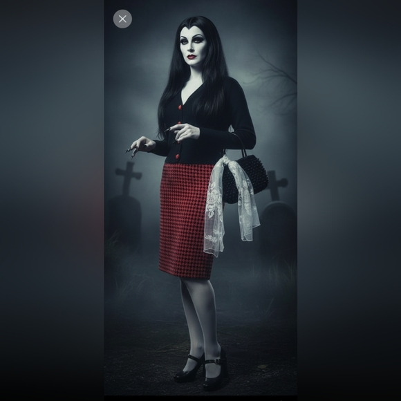 Vintage 50s 60s Star Pattern Skirt S - Picture 1 of 10